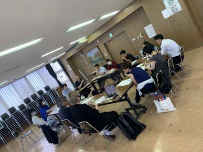京都府DWATさん、龍谷大学大学院石原先生、光華女子大学佐藤先生からの助言の数々。皆で意見の出し合い