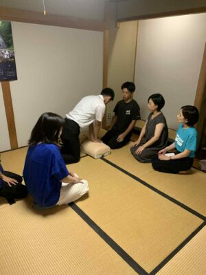 京都FAST『橘大学』救急救命学科の学生さん達によるリハーサル