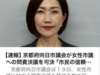 林リエ問責決議可決