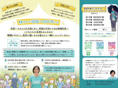 政治団体のリーフレット